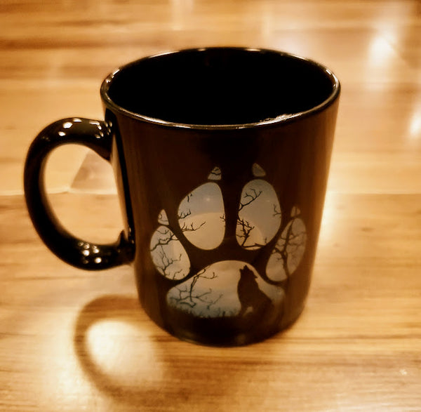 Ceramic mug, Howling Wolf