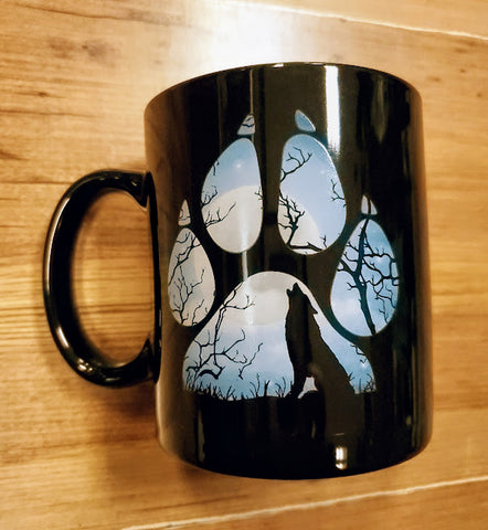 Ceramic mug, Howling Wolf