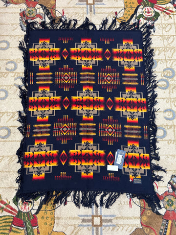 Pendleton® Chief Joseph Indigo Fringe Crib Shawl