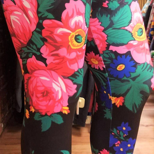Women's Floral Leggings - Kraffs Clothing