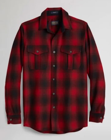 Pendleton® Men's Plaid Scout Shirt, Red/Black Buffalo Check