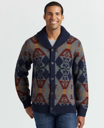 Pendleton® Men's Siskiyou Shetland Cardigan, Grey