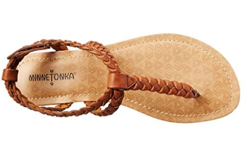 Minnetonka Moccasin Liberty Sandal, Brown