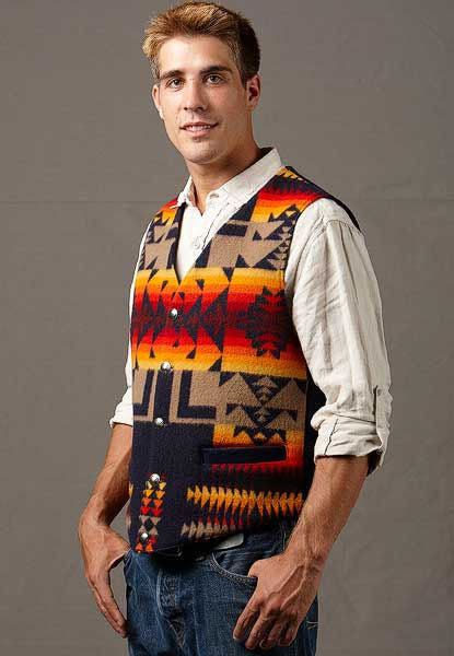 Kraffs Wool Vest, Chief Joseph Indigo – Kraffs Clothing