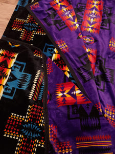 Western Trading Fleece Blanket Purple