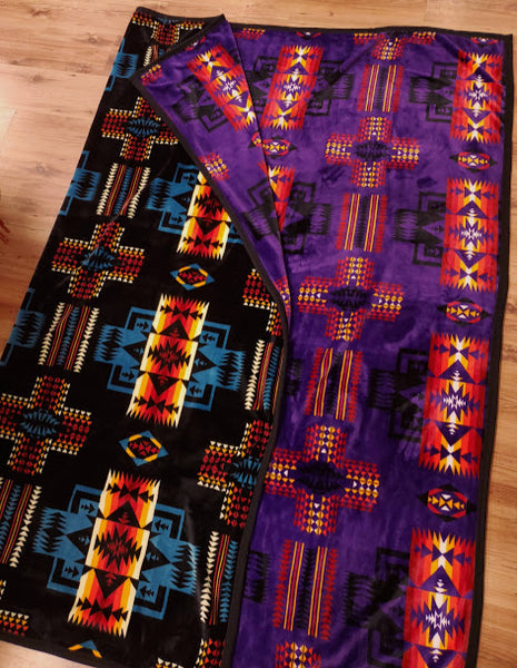 Western Trading Fleece Blanket Purple