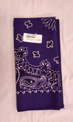 Purple paisley bandana