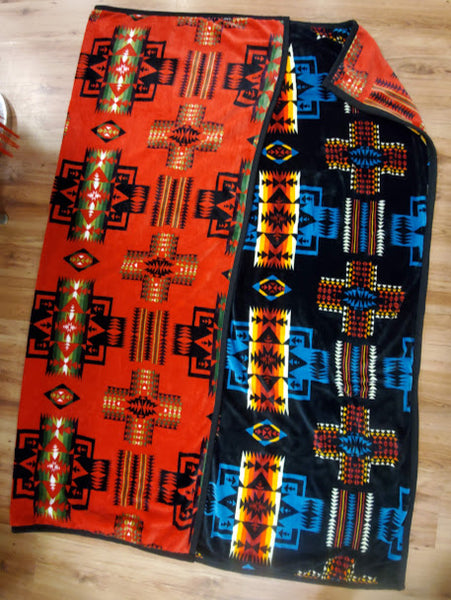 Western Trading Fleece Blanket Red