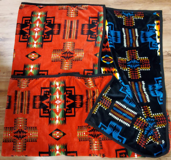 Western Trading Fleece Blanket Red