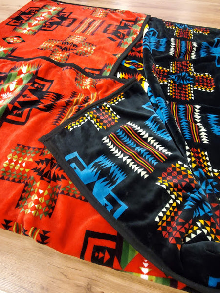 Western Trading Fleece Blanket Red