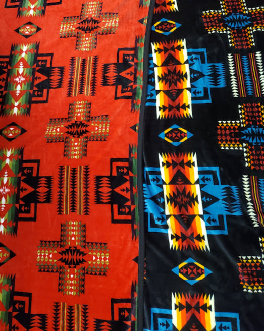 Western Trading Fleece Blanket Red