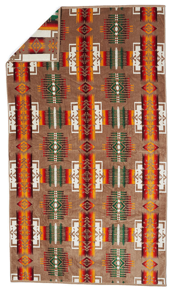 Pendleton® Spa Towel, Chief Joseph, Khaki