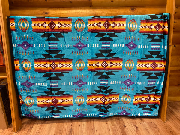 Silk Touch, Reversible Queen Fleece Blanket, Assorted Colors
