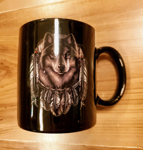 Ceramic mug, Wolf